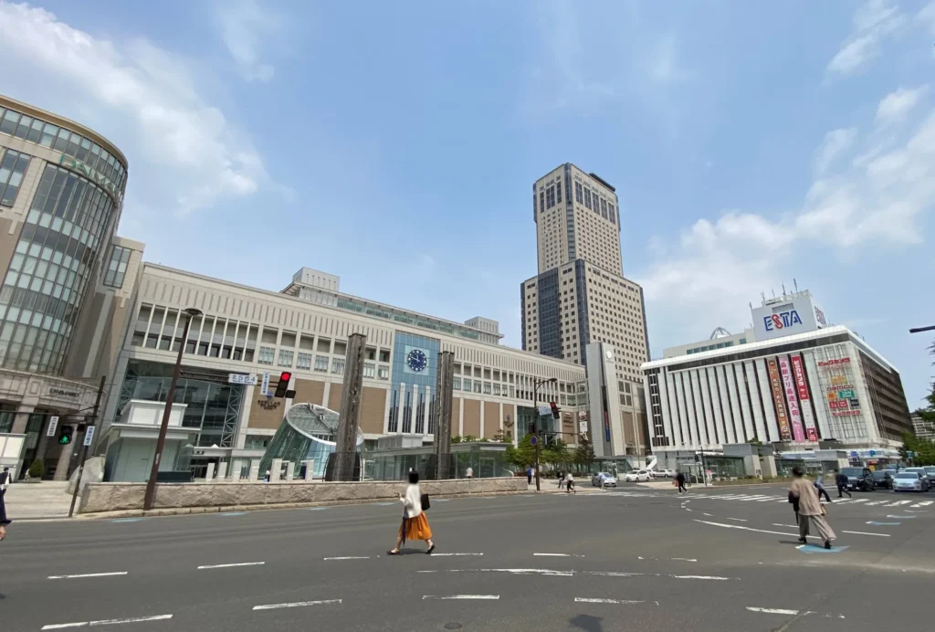 札幌駅南口から撮影した外観写真